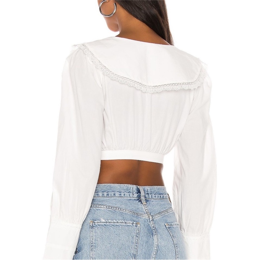 TULAROSA Colton Cropped Blouse